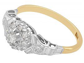 1920s Antique Diamond Dress Ring in Gold 
