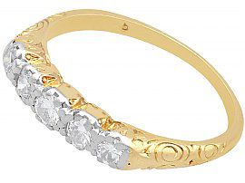 1920s Antique Five Stone Diamond Ring 