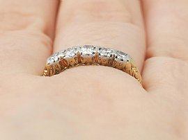 1920s Five Stone Diamond Ring 