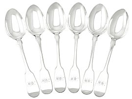 Newcastle Sterling Silver Teaspoons - Antique Victorian (1852)