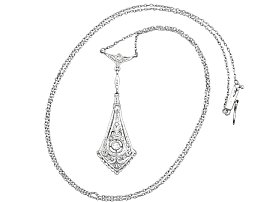 Art Deco Diamond Necklace in Gold