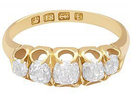 Antique Diamond Ring in 18ct Yellow Gold