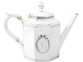 American Silver Teapot - Antique Circa 1815