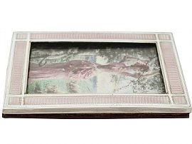 Sterling Silver and Enamel Photograph Frame - Antique Edwardian