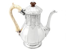 Sterling Silver Coffee Pot - Antique Victorian (1838)
