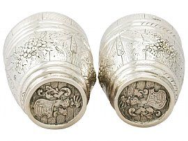 German Silver Beakers - Antique Circa 1900