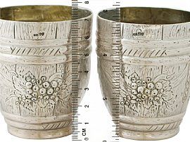 German Silver Beakers - Antique Circa 1900