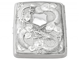 Chinese Export Silver Cigarette Case - Antique Circa 1900