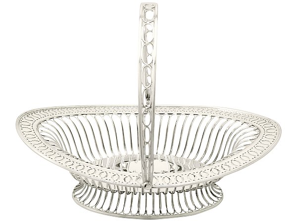 Sterling Silver Basket with Handle