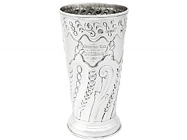 Sterling Silver Vase by Elkington & Co - Antique Victorian (1887); A2355