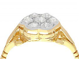 18Carat Yellow Gold Cluster Ring