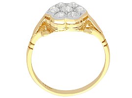 18 ct Yellow Gold Cluster Ring 