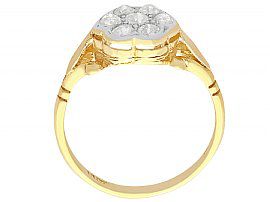 18k Yellow Gold Cluster Ring