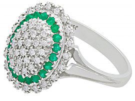 vintage emerald cocktail ring