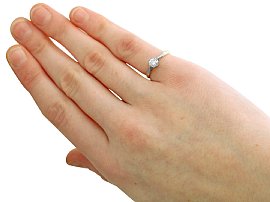 wearing 0.35ct Diamond Engagement Ring 