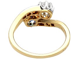 Sapphire Twist Engagement Ring