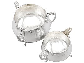 Art Nouveau Silver Tea Set Reverse