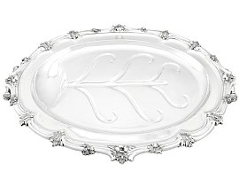 Sterling Silver and Sheffield Plate Venison Dish - Antique Victorian; A2514