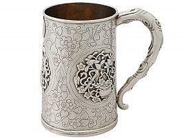 Chinese Export Silver Mug - Antique Circa 1850