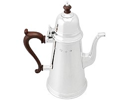 Sterling Silver Coffee Pot by Reid & Sons Ltd - George I Style - Vintage (1975); A2541