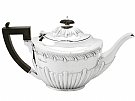 Sterling Silver Teapot - Queen Anne Style - Antique Edwardian (1907)