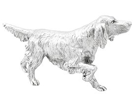 Sterling Silver Model of an Irish Setter - Contemporary 2011; A2589