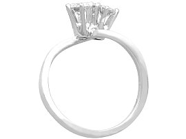 2 Stone Diamond Twist Ring
