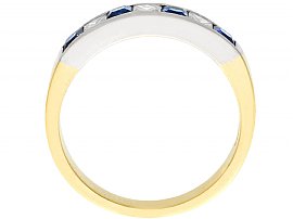 yellow gold sapphire eternity ring