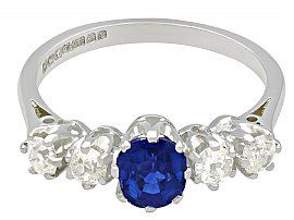 Sapphire and Diamond Ring in 18Carat Yellow Gold 