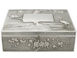Chinese Export Silver Locking Box - Antique Circa 1890