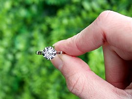 1920s Platinum Solitaire Ring for Sale