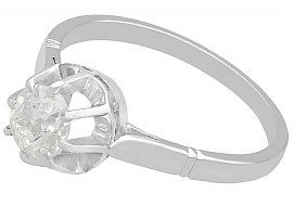 platinum solitaire ring from 1920s