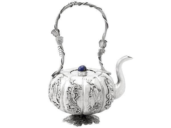 antique silver teapot 