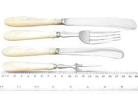 mother of pearl cutlery size