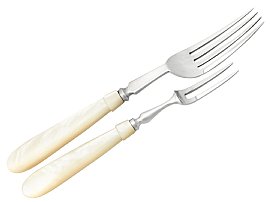 mother of pearl cutlery fork