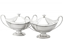 Antique Sterling Silver Soup Tureens
