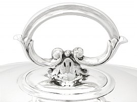 Sterling Silver Soup Tureen top close 