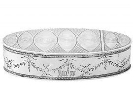 Austrian Silver Table Snuff Box - Antique 1807