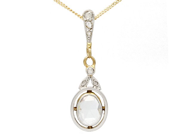 Antique Diamond Pendant Necklace