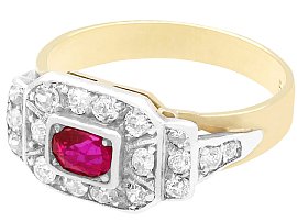Antique Ruby and Diamond Ring for sale