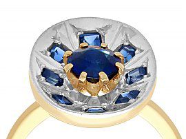 1950s Sapphire Ring in Yellow Gold