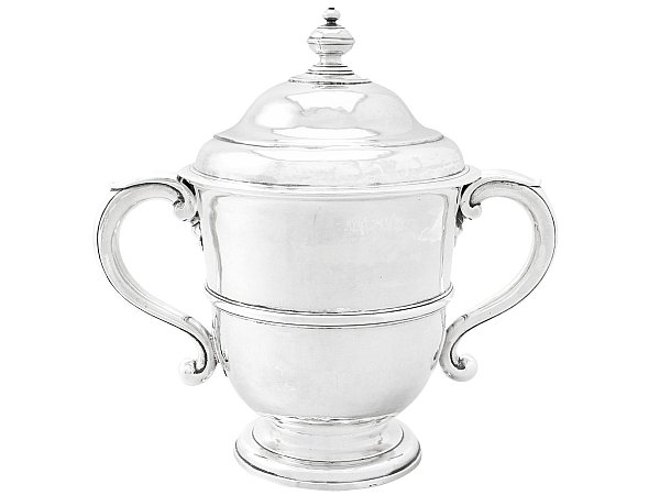 silver cup and cover