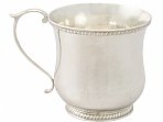 American Sterling Silver Christening Mug - Antique Circa 1830