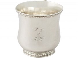 American Silver Christening Mug for Sale