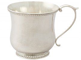 American Silver Christening Mug for Sale