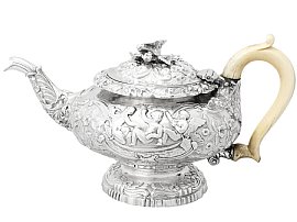 antique silver tea service