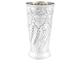Sterling Silver Vase - Antique Victorian (1887); A3397