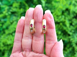 ruby earrings 