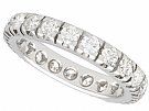 1.76 ct Diamond and 18 ct White Gold Full Eternity Ring - Vintage Circa 1980