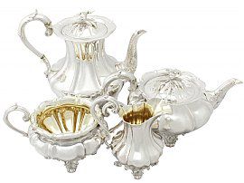 Sterling Silver Four Piece Tea and Coffee Service - Antique